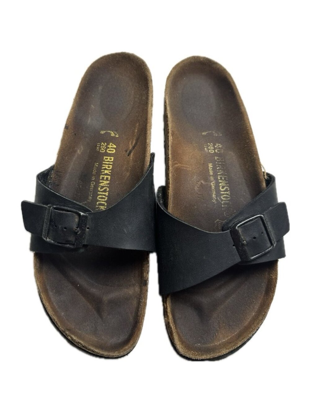 Birkenstock Madrid Birko-Flor Black Slides Women’s US 9 EU 40